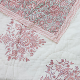 Varmala Hand Blocked Quilted Bedspread | 220 x 240cm