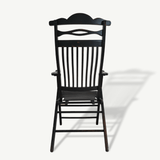 Edwardian Ebonised Folding Colonial Campaign Chair