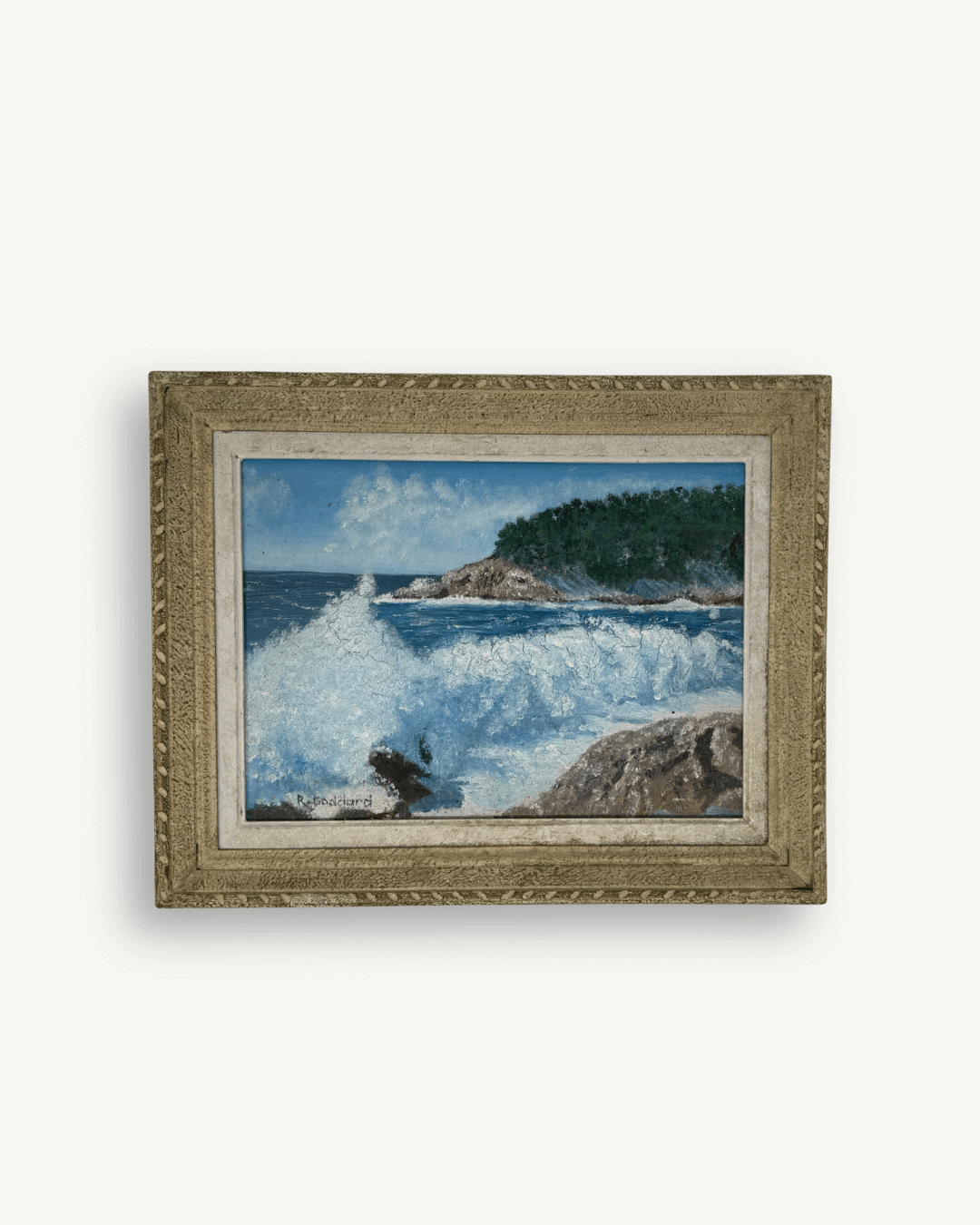 south of france painting, cannes painting, vintage oil painting, antique french art, Cote d'Azur painting, coastal art, vintage art, art antique dealer