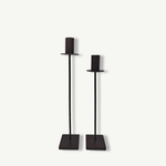 candlesticks, iron candlesticks, black candlesticks