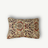 Ada Floral Cream and Red Vintage Kilim Cushion