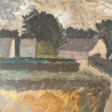 Vintage Landscape Painting by Raphael Montoliu, 1969