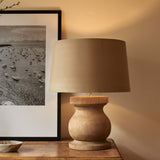 Natural Wood Balustrade Lamp | No 35