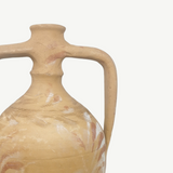 Unique Tall Vintage Hand Painted Mediterranean Pot Vase
