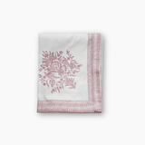 Varmala Hand Block Print Pink Tablecloth