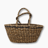 Hand Woven Basket Shopper Bag