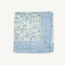 Load image into Gallery viewer, blue tablecloth
blue and green tablecloth
blue and white tablecloth
christmas tablecloth
indian tablecloth
floral tablecloth
block print table cloth
table cloth
tablecloth
cotton tablecloth
high quality tablecloth
