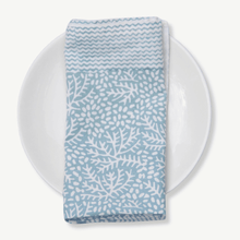 Load image into Gallery viewer, blue napkins, cotton napkins, block print
