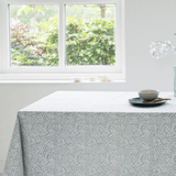 Minerals Hand Blocked Printed Tablecloth | Blue and White