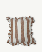 Load image into Gallery viewer, ruffle cushion, stripe cushion, neptune homeware, hudson home, zara home, the old and new company
