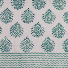 Load image into Gallery viewer,  block print tablecloth
rosie dhalia
mrs alice
green tablecloth
etsy tablecloth
cotton tablecloth
table cloth
block print tablecloth
green and white tablecloth
blue tablecloth
tablecloth and napkins
table linen
the old and new company
blue green tablecloth
mcgee and co
studio mcgee
oka tablecloth
zara home
high quality tablecloth
paisley tablelcoth
