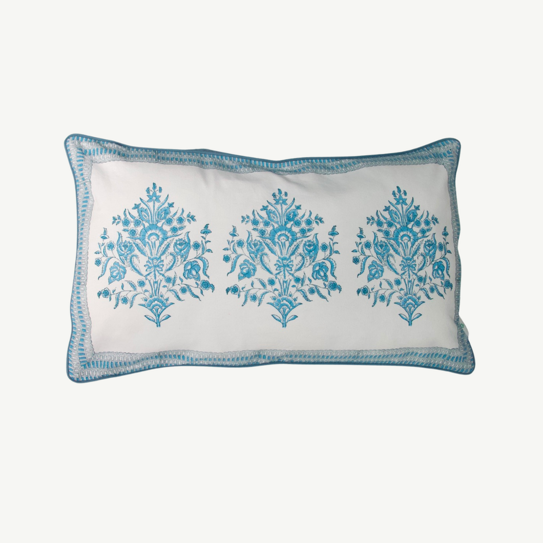 Varmala Lumbar Cushion | Blue