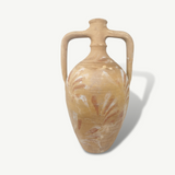 Unique Tall Vintage Hand Painted Mediterranean Pot Vase