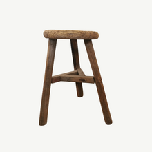 Load image into Gallery viewer, Rustic Reclaimed Round Top Stool | No 6
