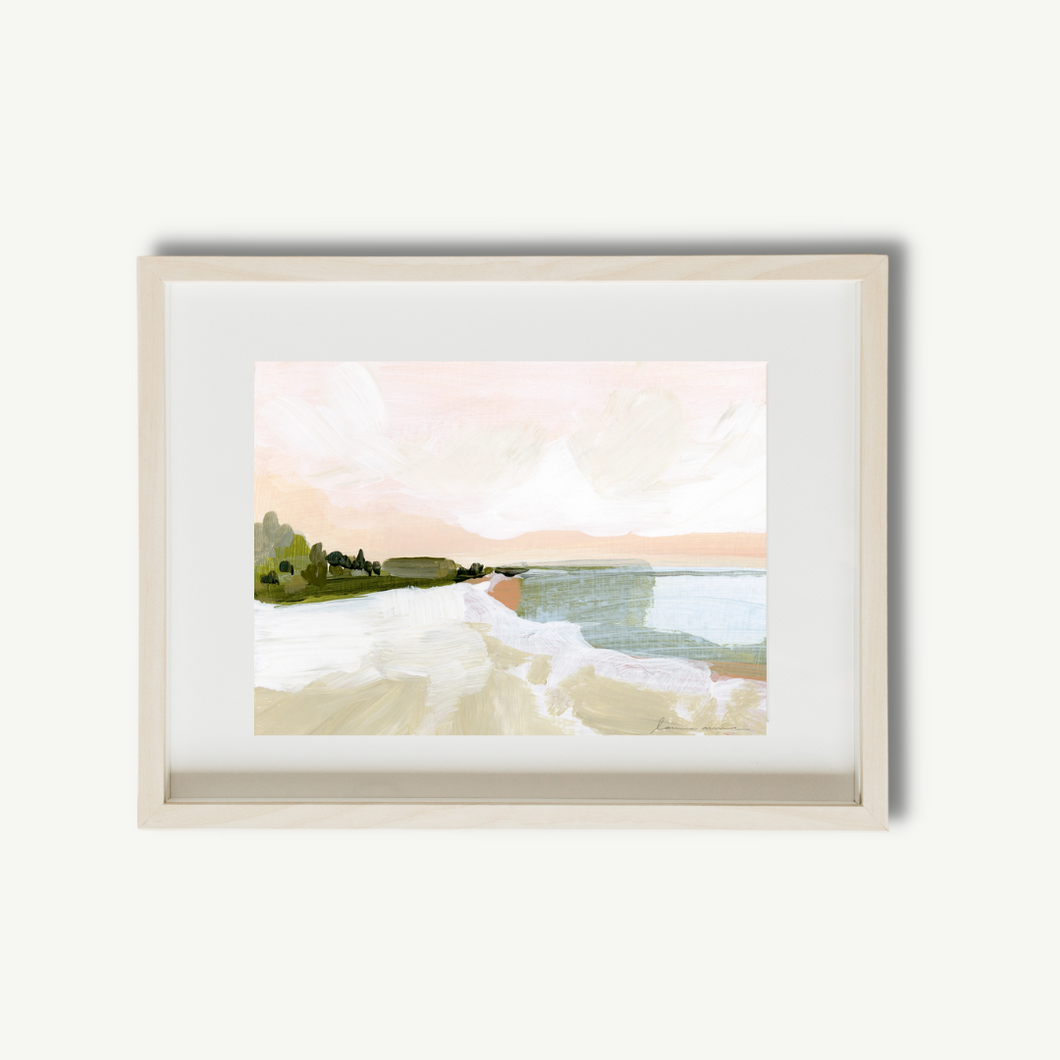 Peach Beach Canvas Print