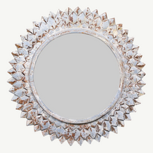 Load image into Gallery viewer, Handcrafted Wooden Sunburst Mirror - 90cm
